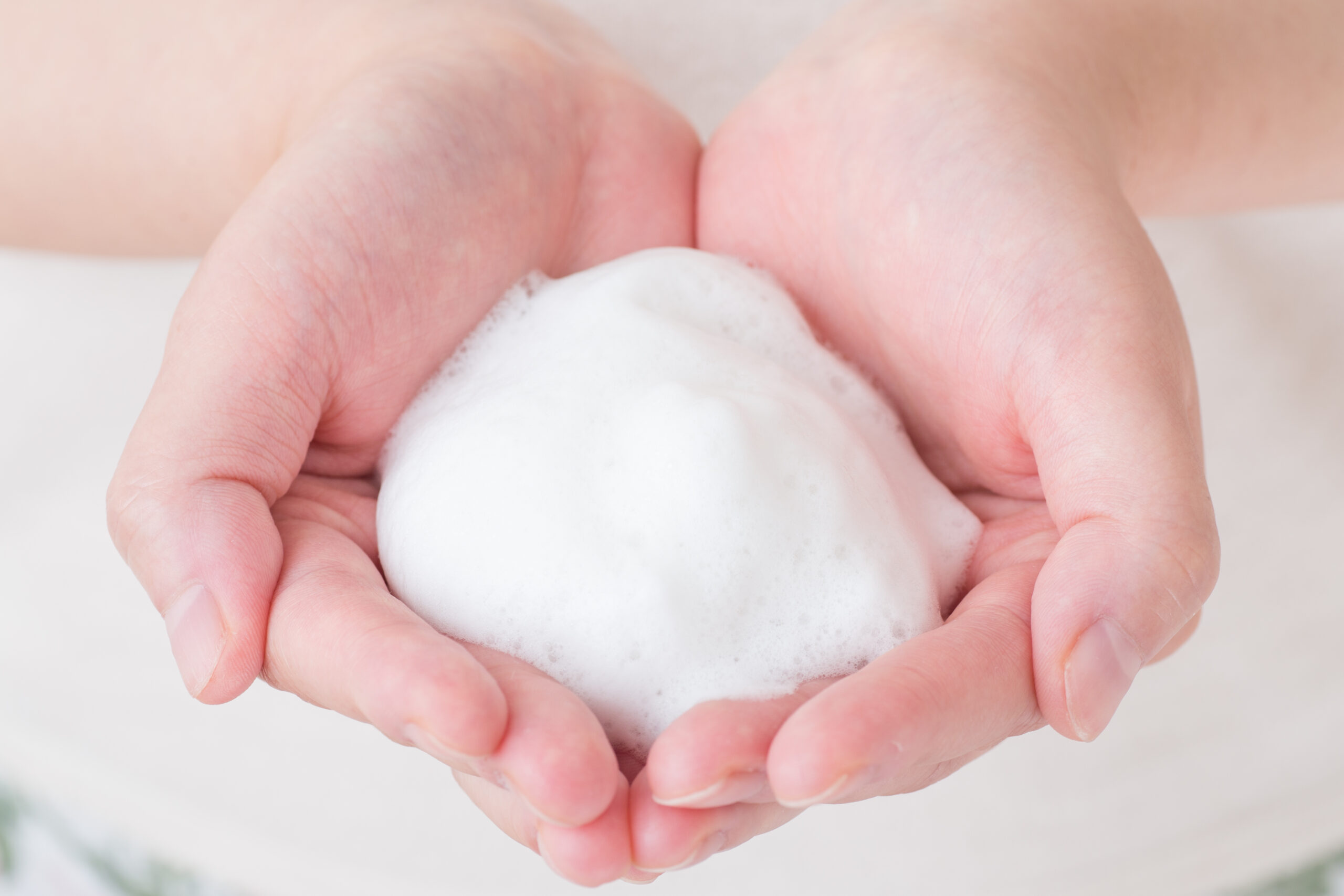 手湿疹・手荒れ・乾燥の外的要因（石鹸）のイメージ