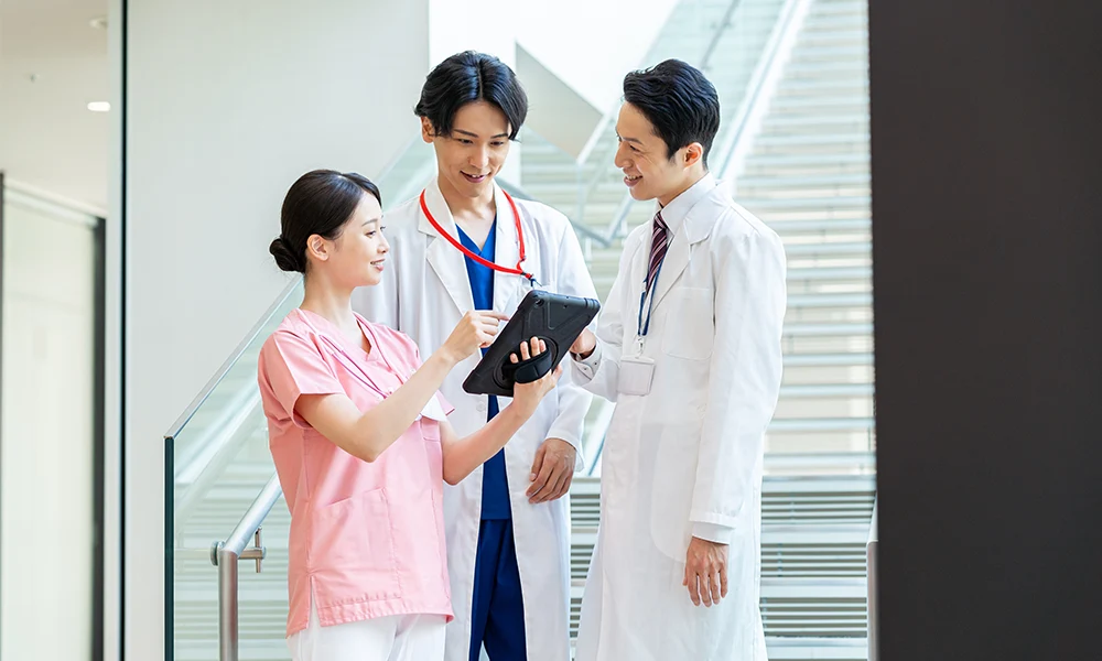 医師や看護師が理念を共有している様子