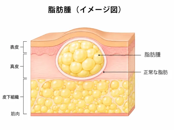 脂肪腫のイメージ図