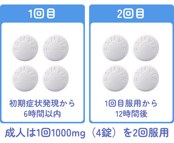 ヘルペスのPITにおけるファムビルの服薬方法と服用タイミング